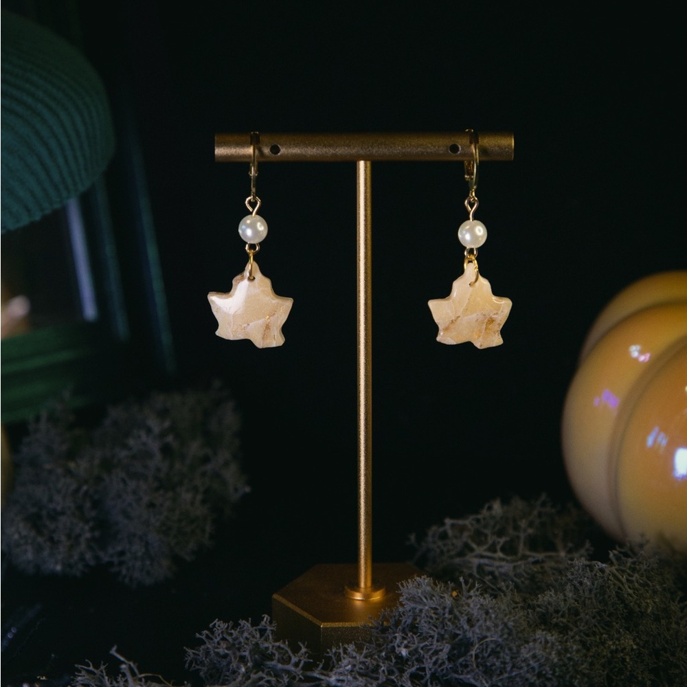 Falling Leaves Dangles in Gold